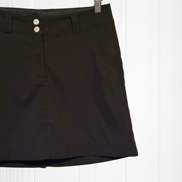 Nike Golf Womens 2 Dri-Fit Tour Performance Skirt with Shorts - Skort Black - Picture 3 of 11